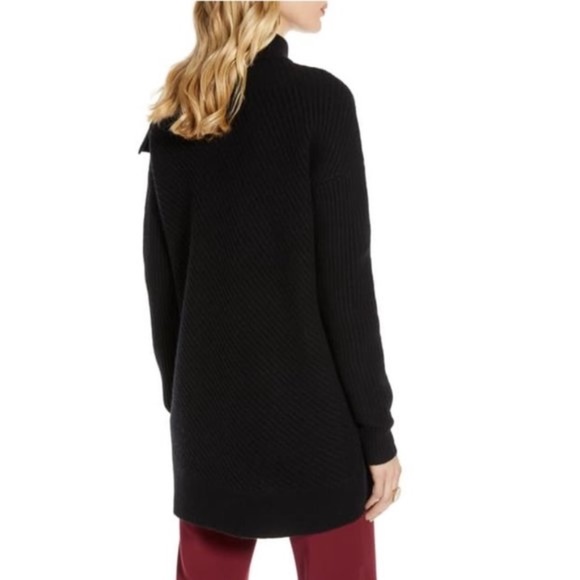 Halogen  Faux Wrap Cashmere Blend Sweater - Picture 3 of 8